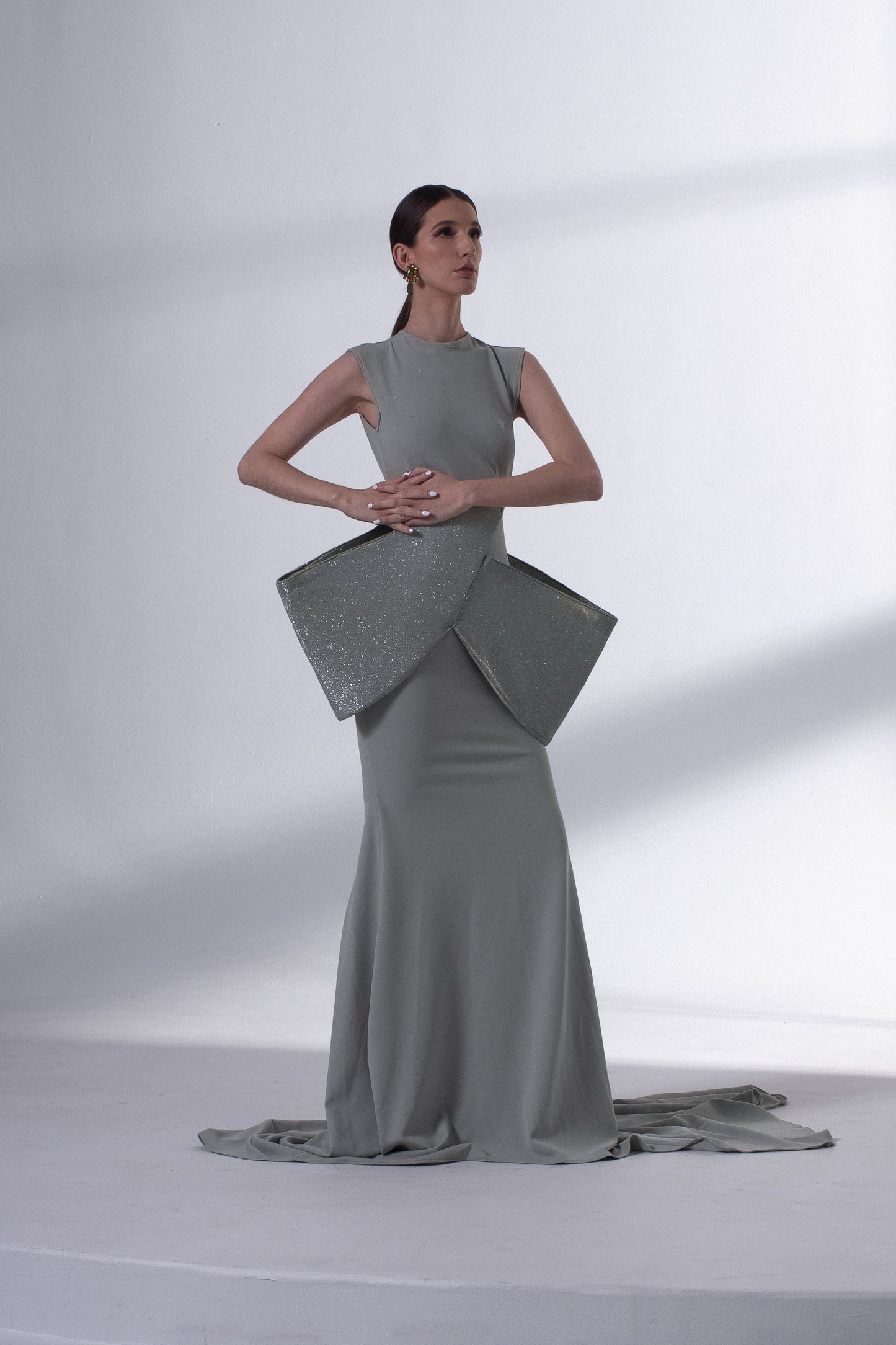 Structured Tie Back Dress-0